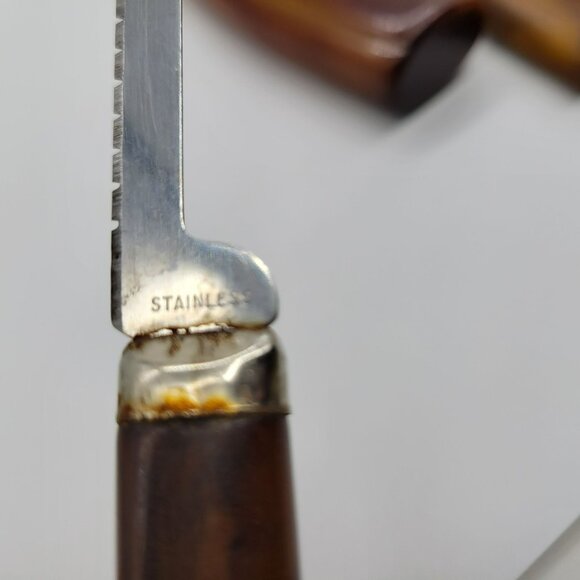 Bakelite Handle Knives Sharpener Fork 8 Pcs Misc. Stainless Blades - Picture 14 of 16